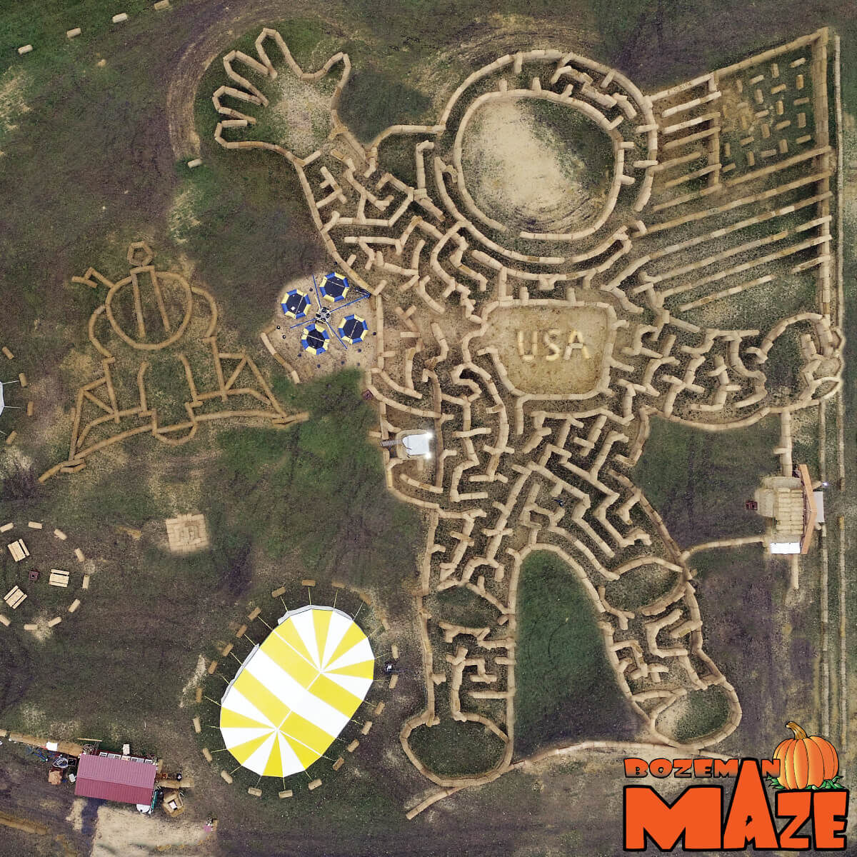 The Bozeman Straw Bale Maze